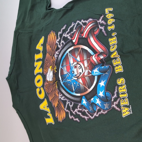 Vintage 1997 Laconia Weirs Beach Single Stitch Tee Shirt - Picture 6 of 12
